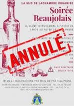 Affiche beaujolais nouveau 2021 annule