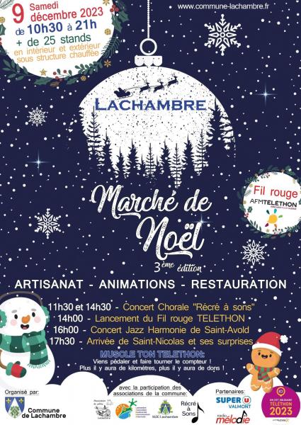 Affiche marché de Noël 2023