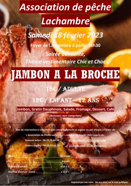 Soirée jambon à la broche 2023