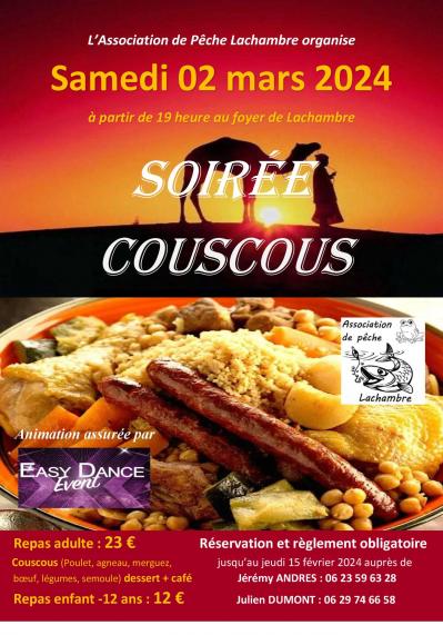 Soirée couscous 2024